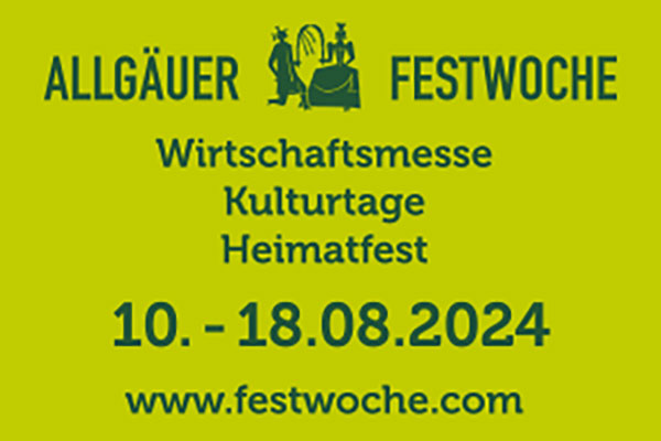 SAVE THE DATE: Allgäuer Festwoche 10. - 18.08.2024